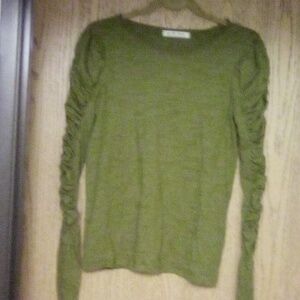 We The Free Natasha Olive Long Sleeve Women's Top, Small